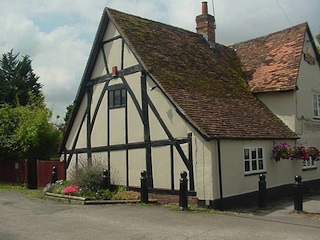 Tudor timber frame pub