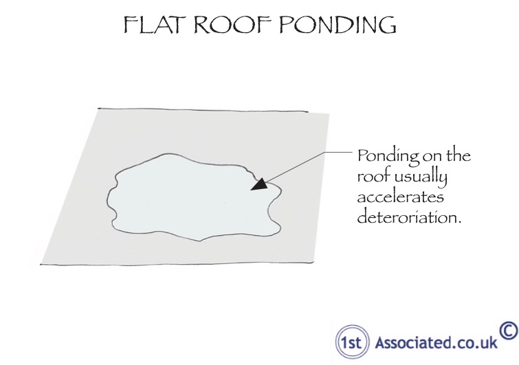 Ponding on flat roof